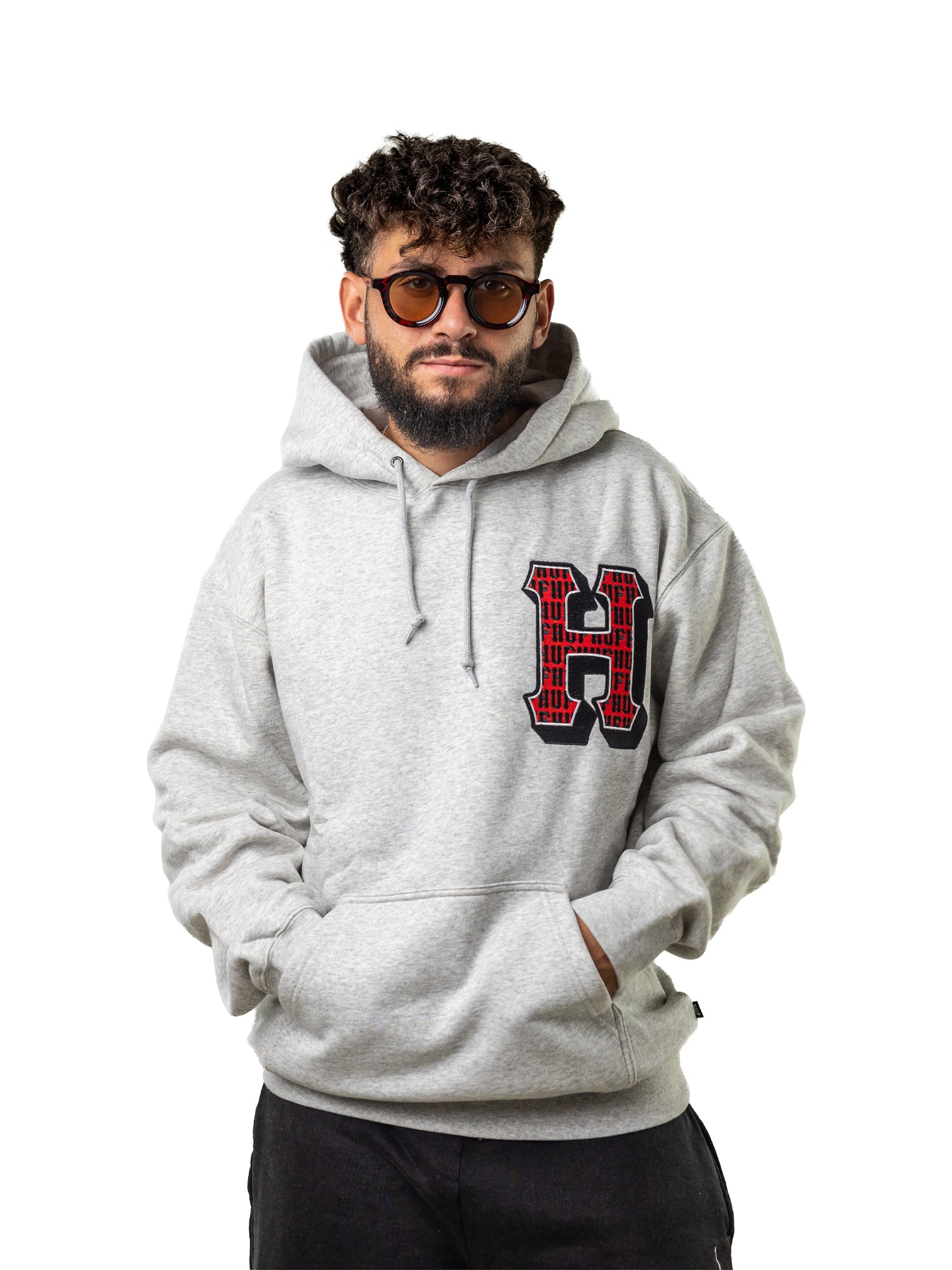 HUF Thicc H Hoodie – Heather Grey
