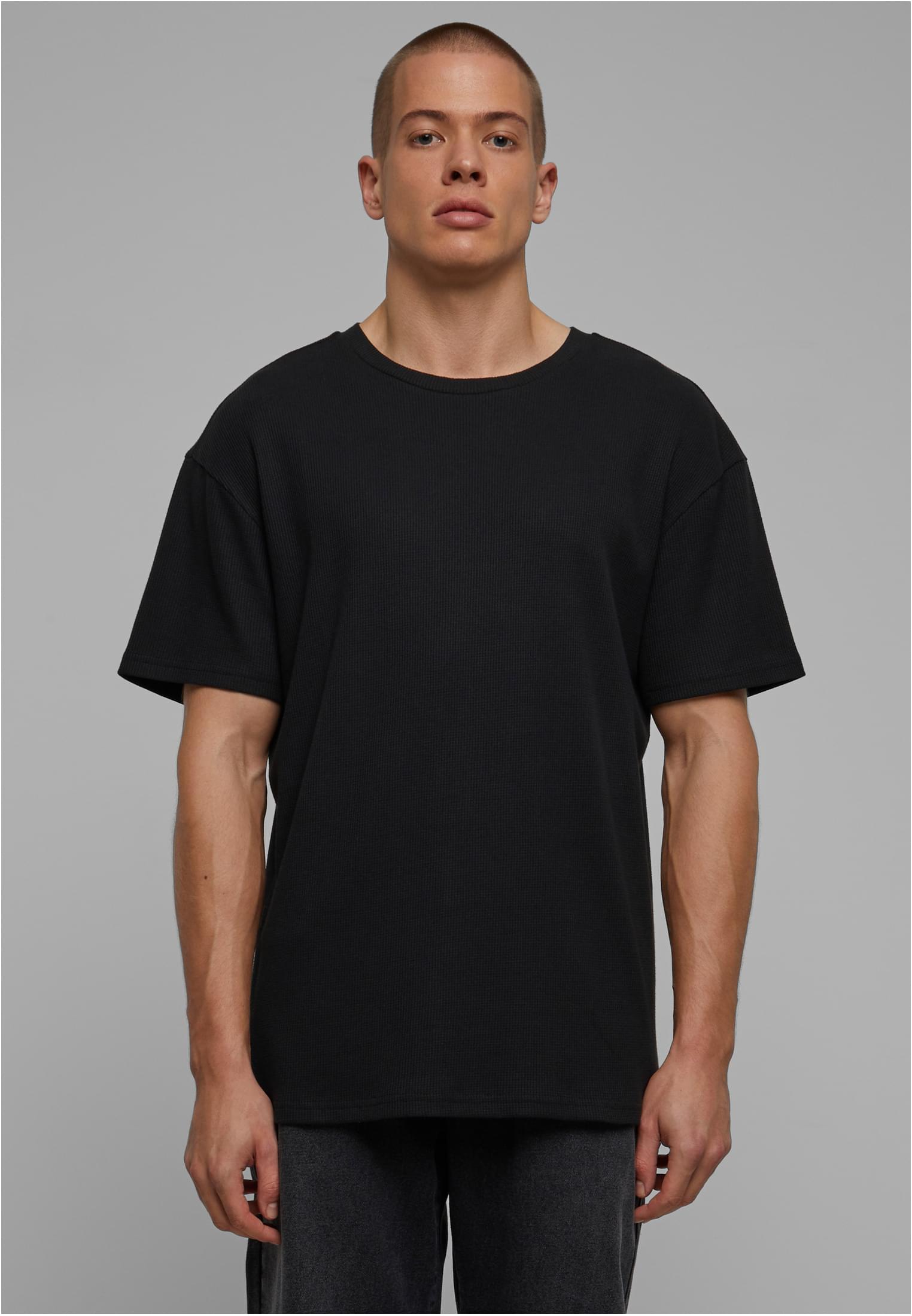 Urban Classics Waffle Tee - Black