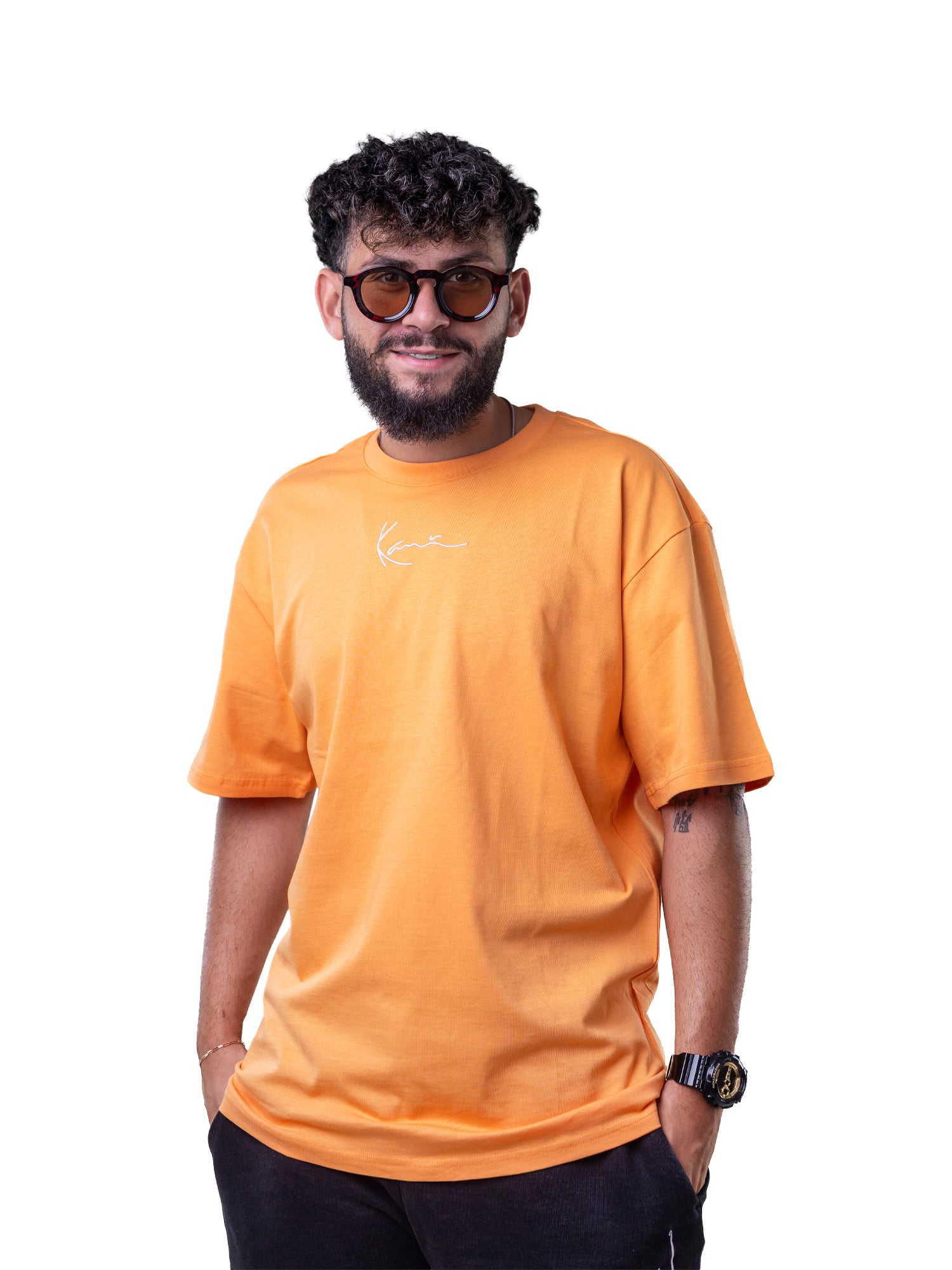 Karl Kani Small Signature Essential Tee Orange
