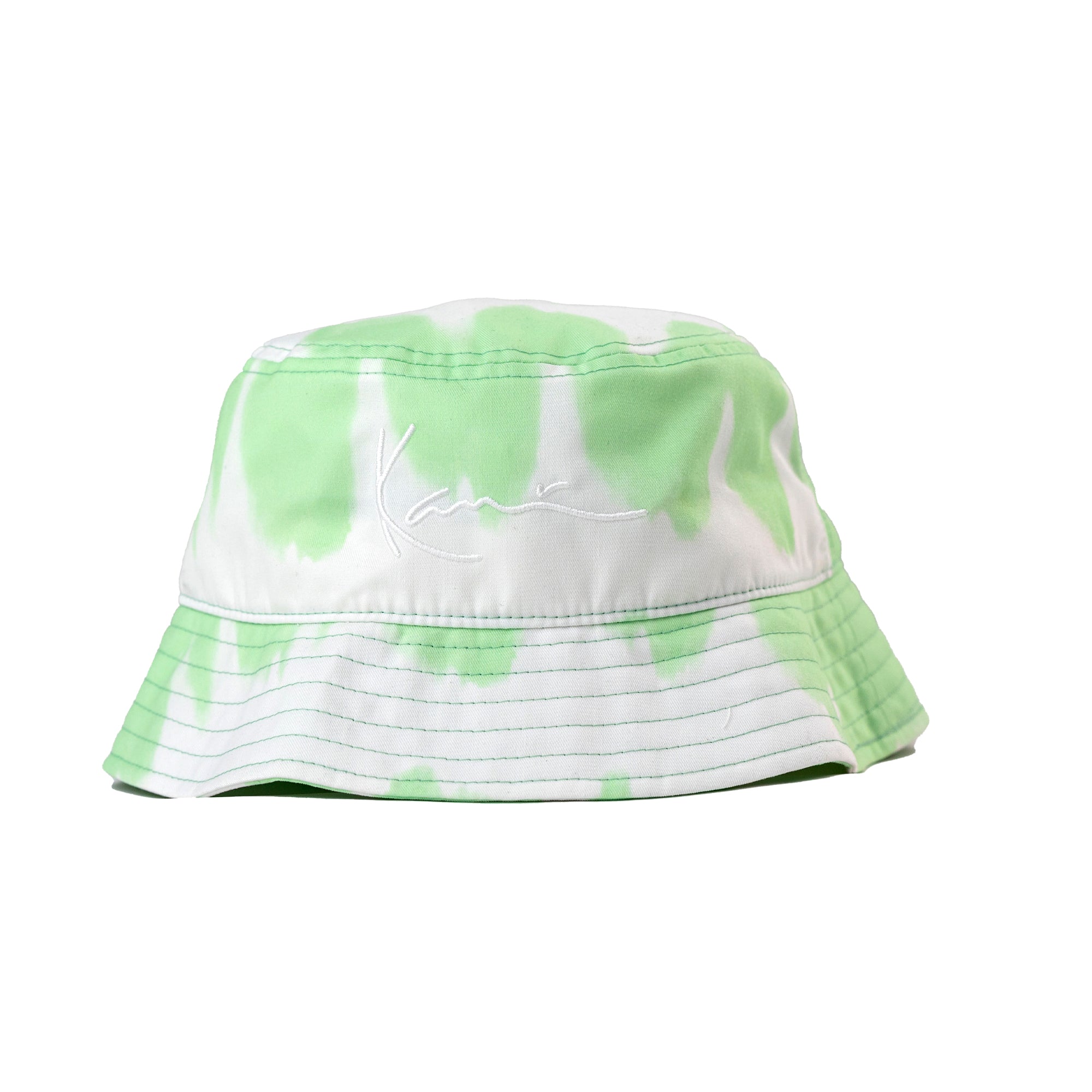 Karl Kani Signature Stripe Tie Dye Bucket Hat - Mint