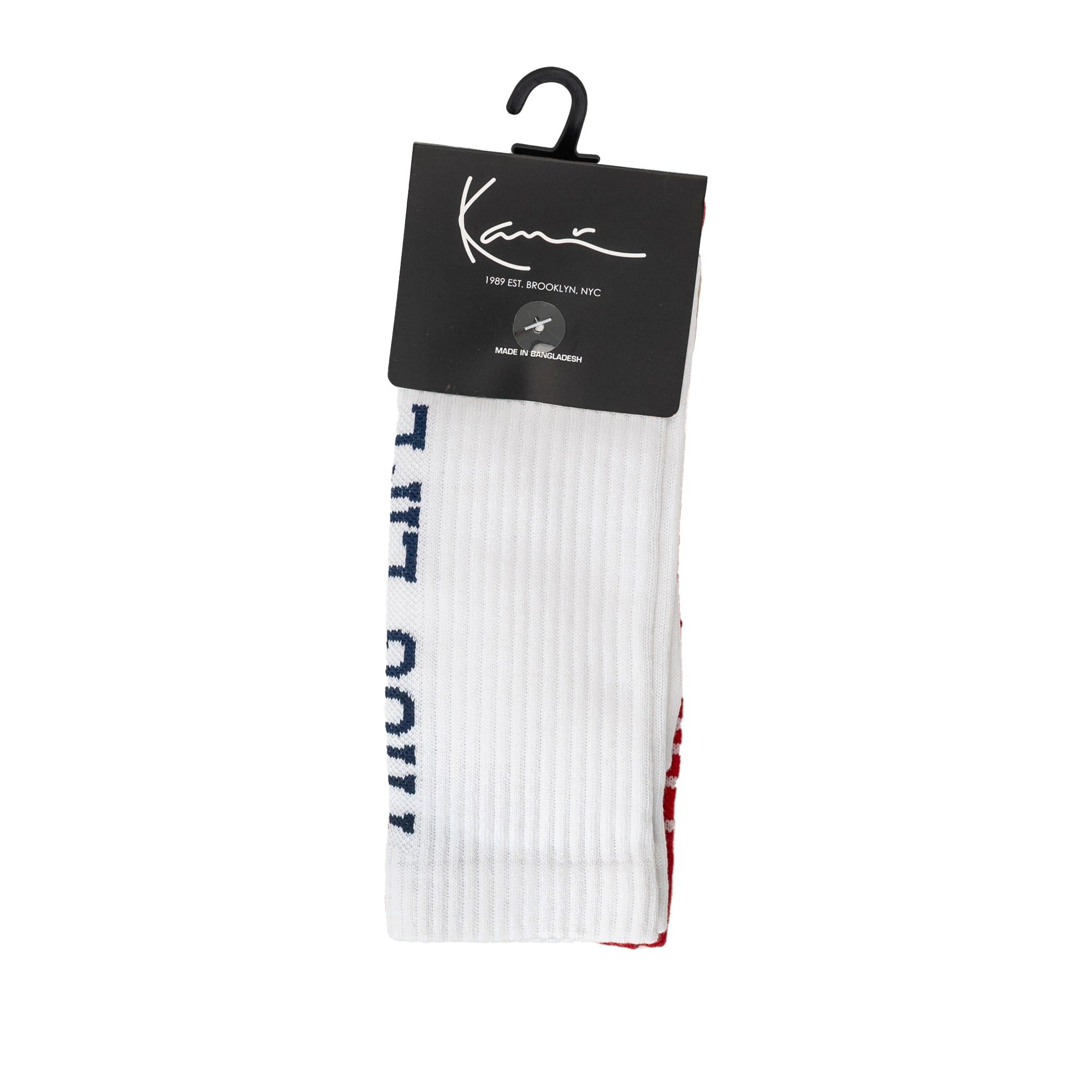 Karl Kani Thug Life 3 Pack Socks White/Red/Sand