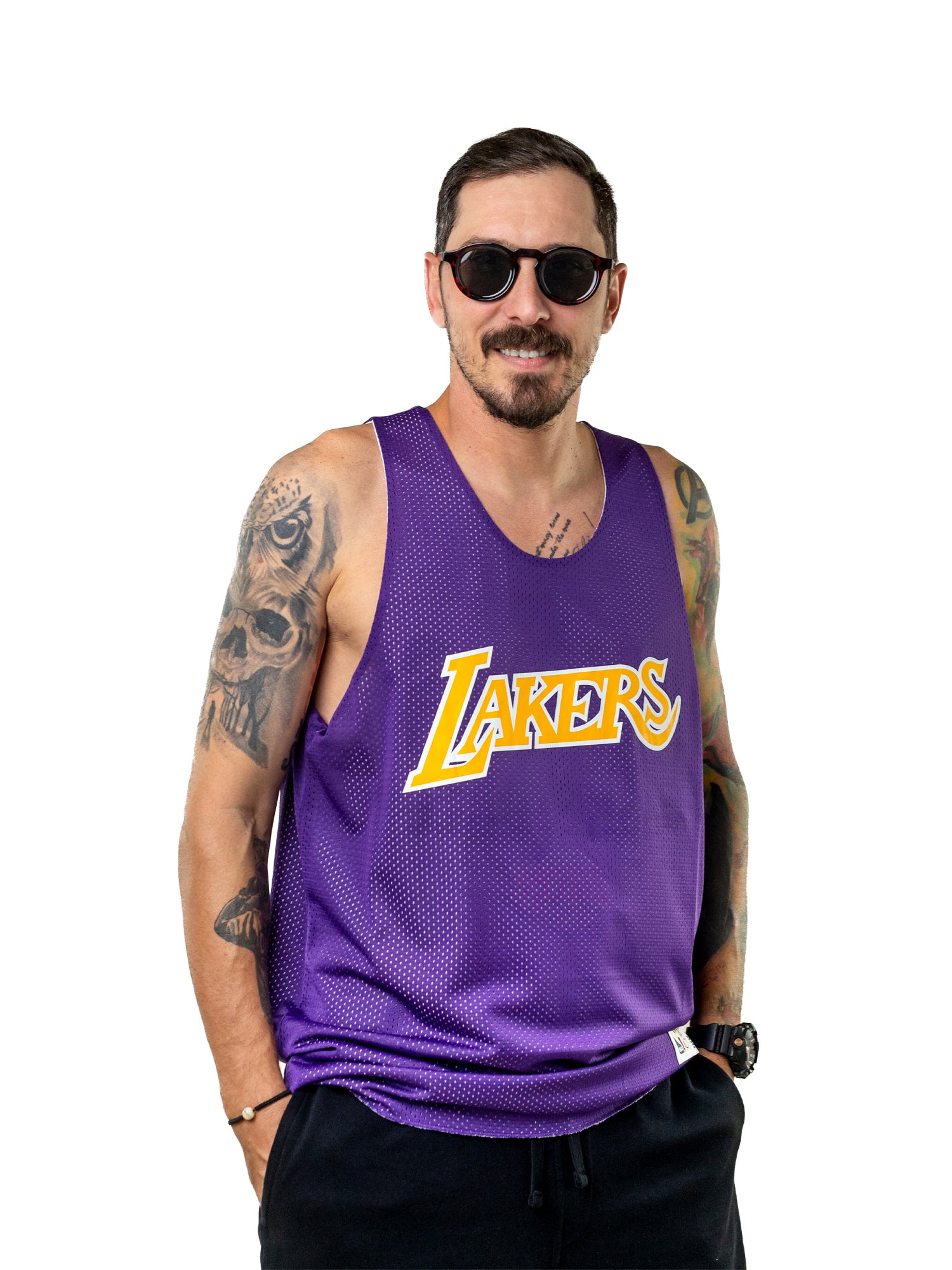 Mitchell & Ness LA Lakers NBA Reversible Mesh Tank Top
