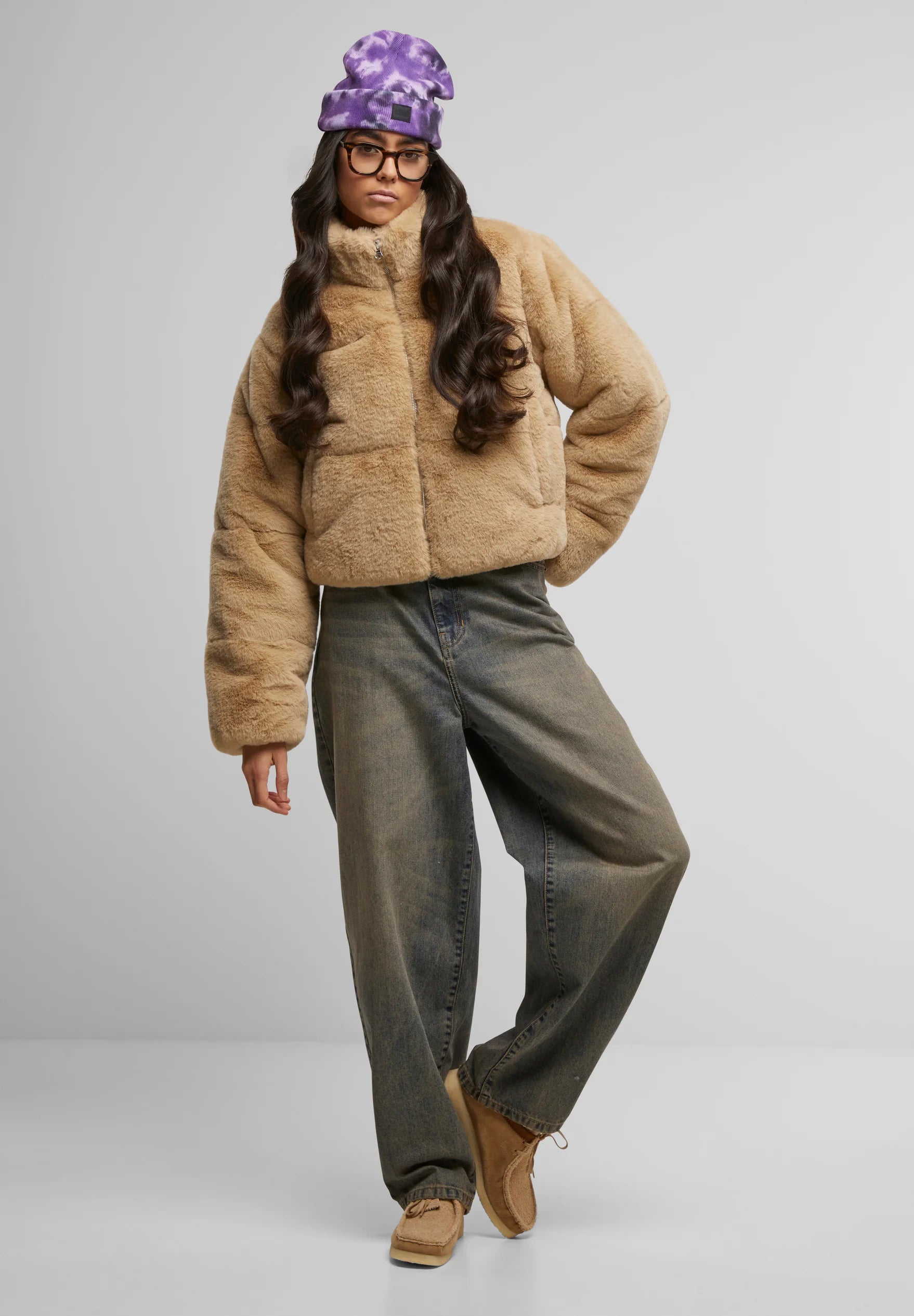 Urban Classics Tie Dye Beanie - Ultraviolet