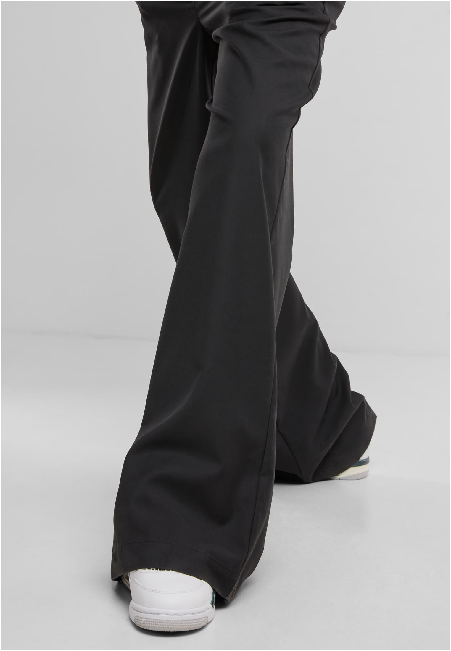 Urban Classics Ladies Wide Leg Pants - Black