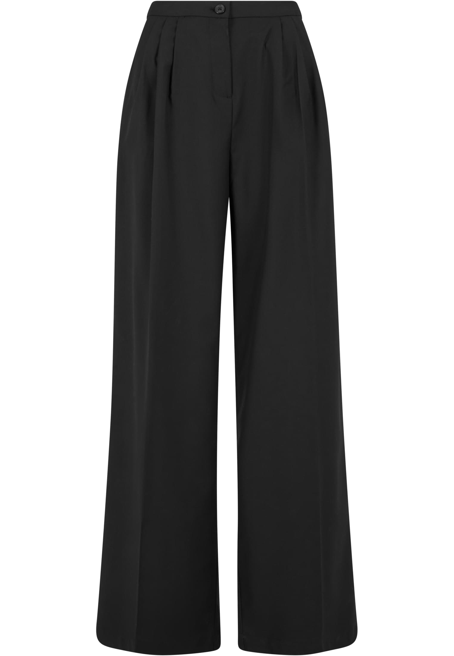 Urban Classics Ladies Wide Leg Pants - Black
