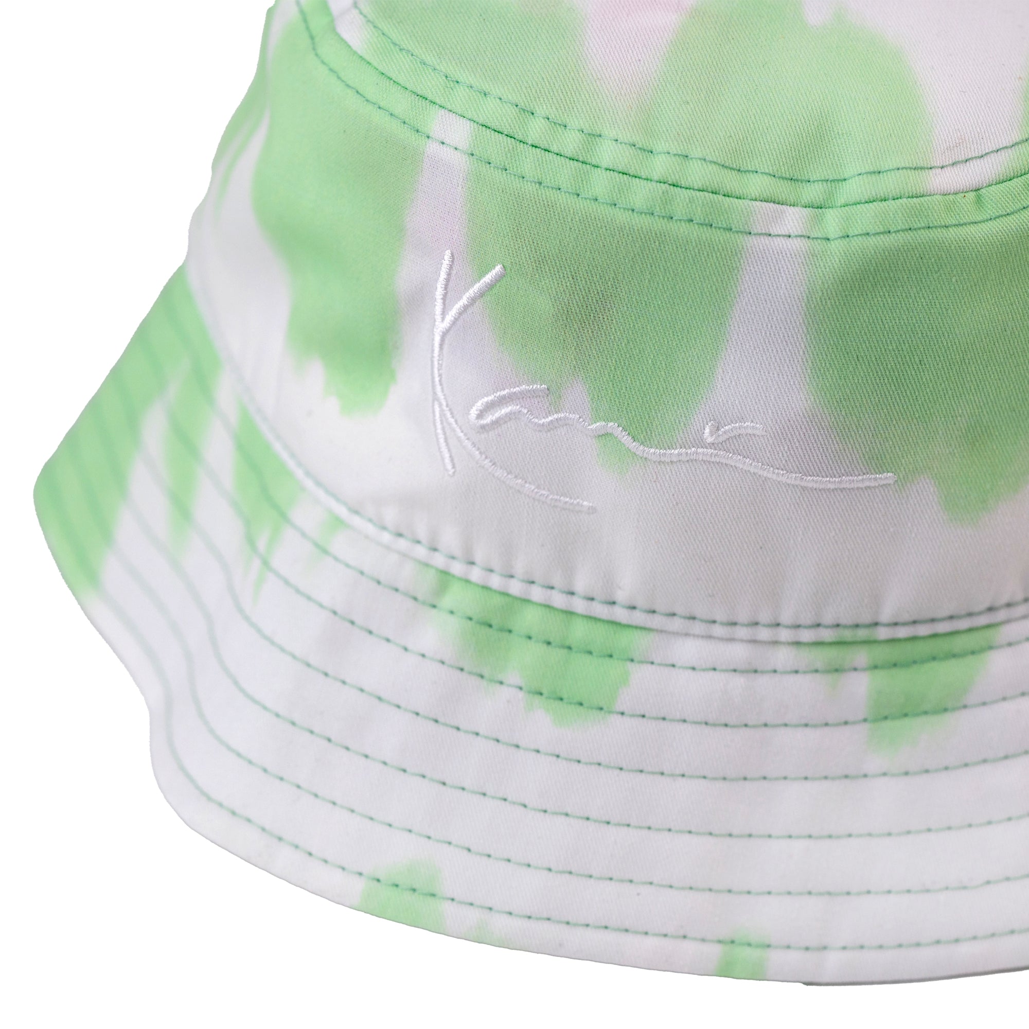 Karl Kani Signature Stripe Tie Dye Bucket Hat - Mint