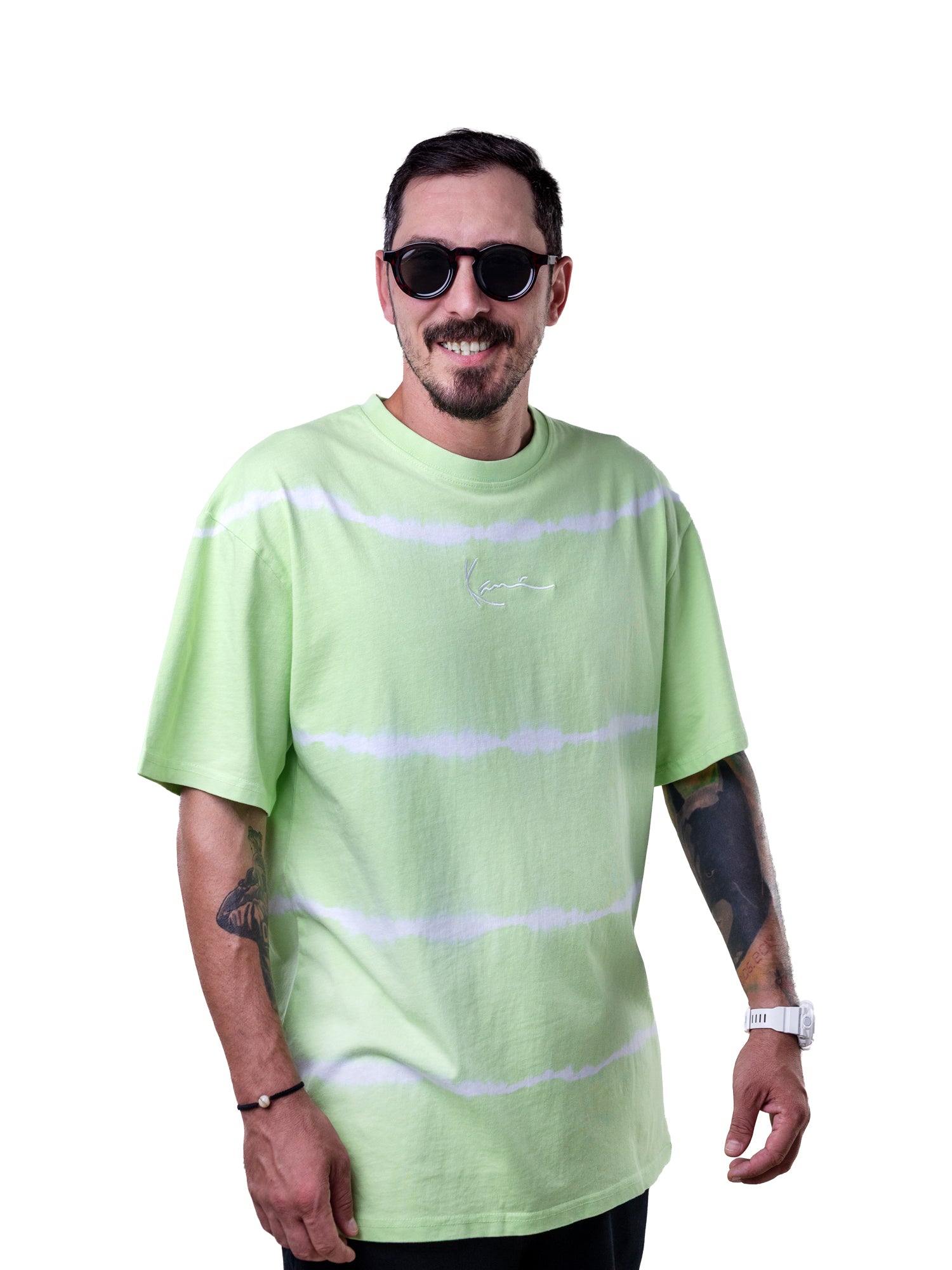 Karl Kani Tie Dye Tee Mint/White