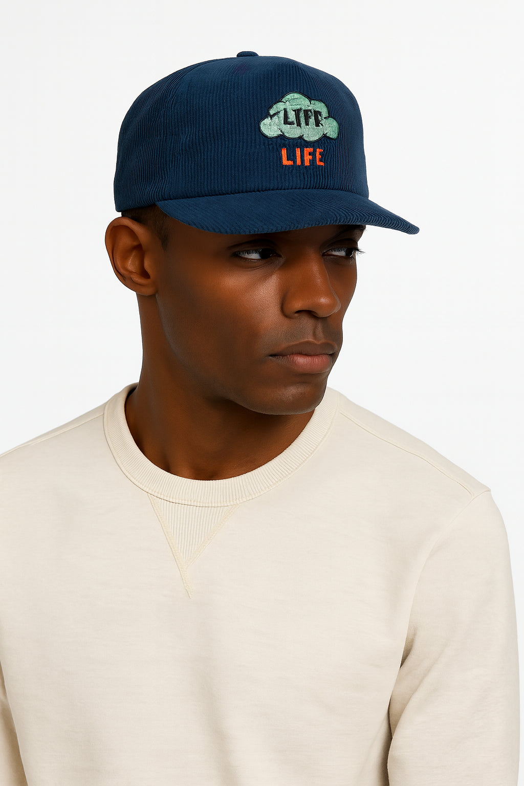 The Dudes Life Unstructured 5 Panel Cap – Saxony Blue