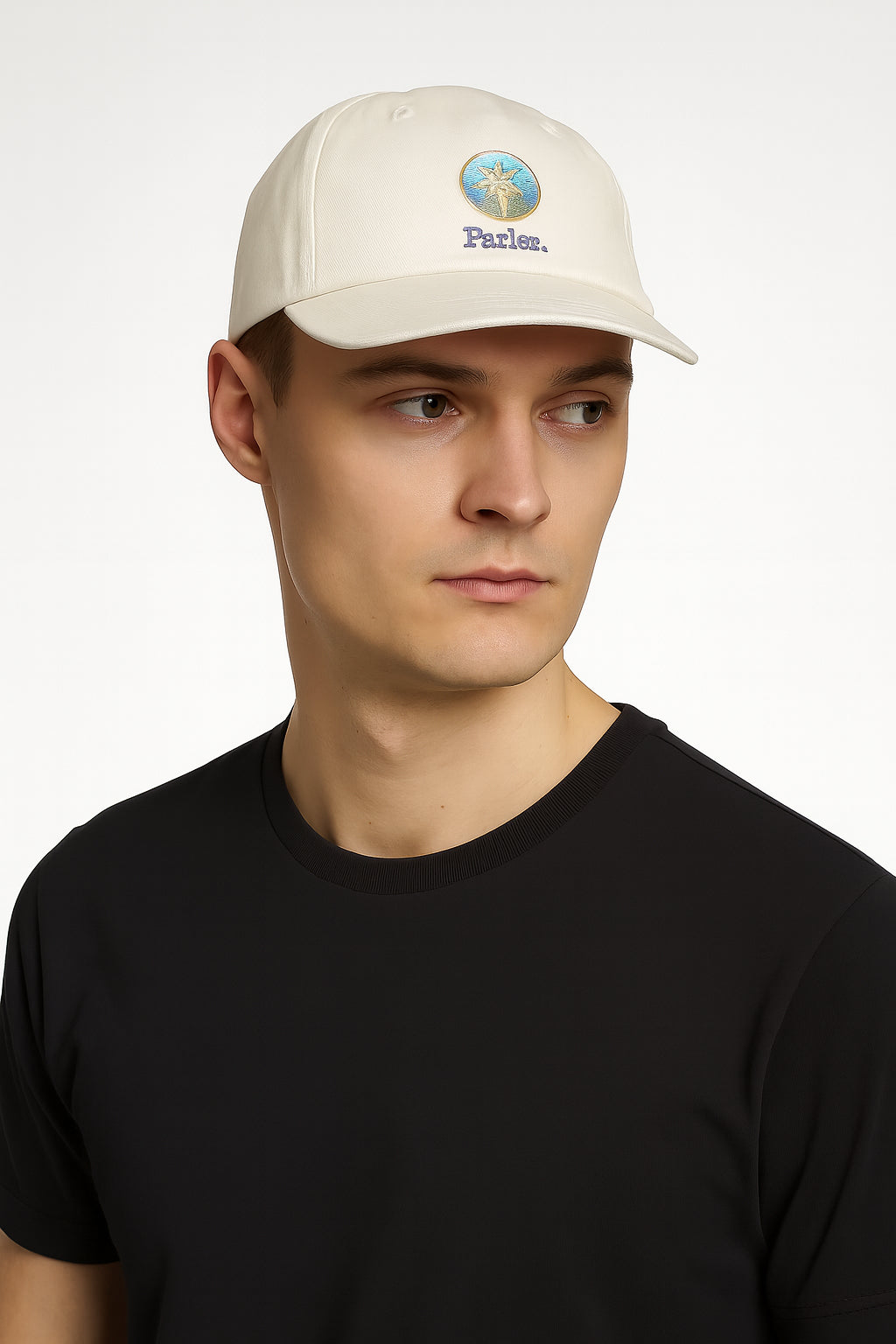 Parlez Port 5 Panel Cap – Ecru