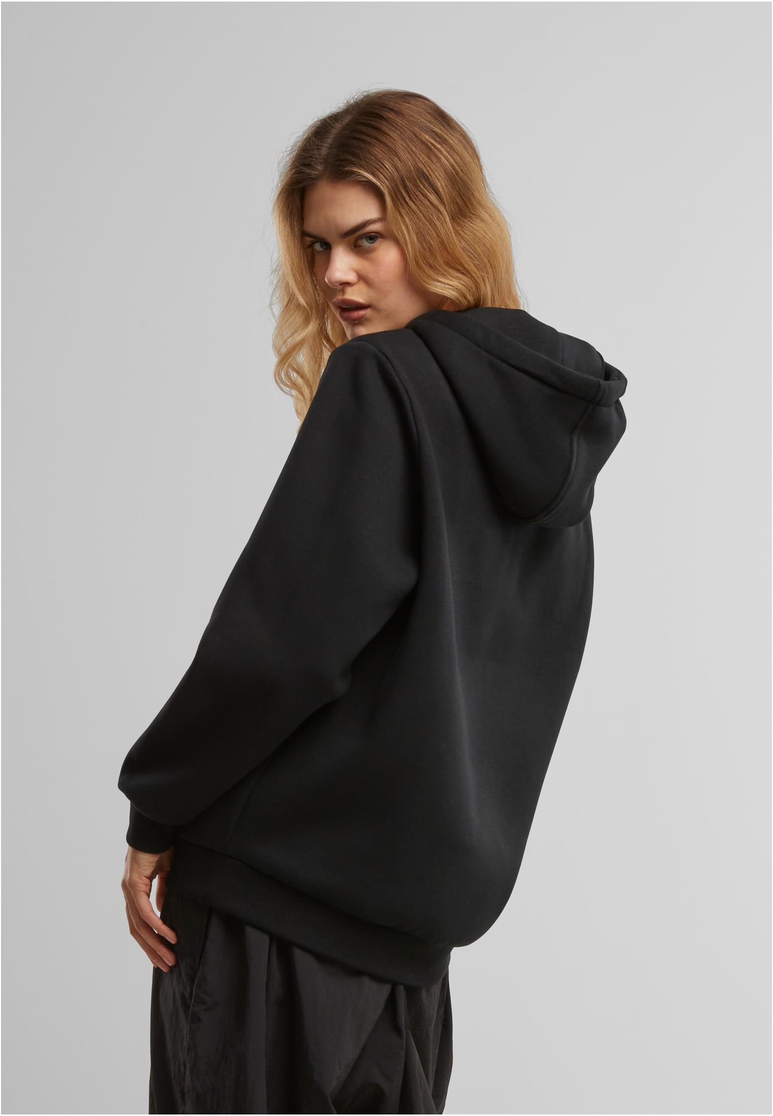 Miss Tee Ladies Queen Card Hoodie - Black