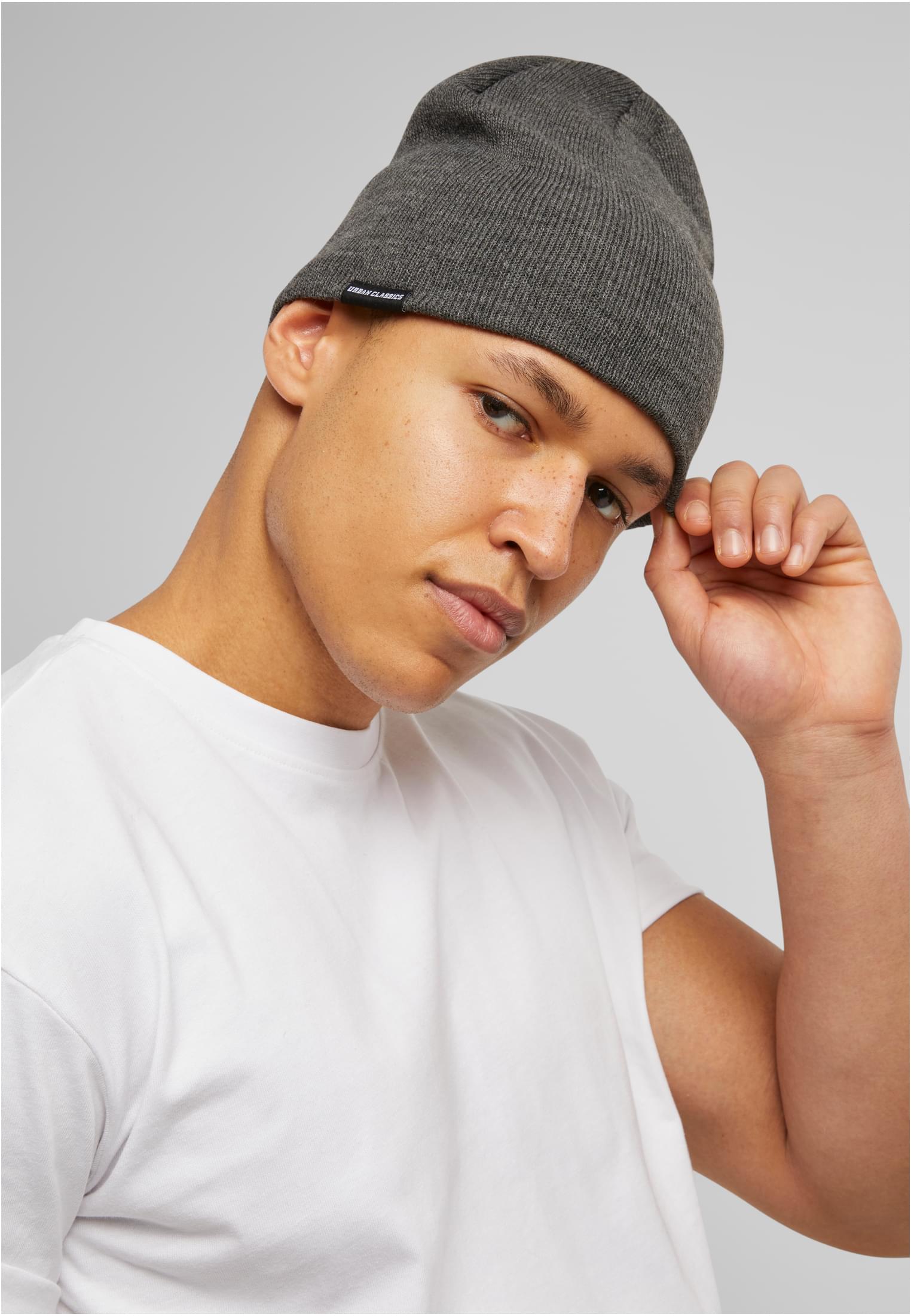 Urban Classics Basic Beanie - Charcoal
