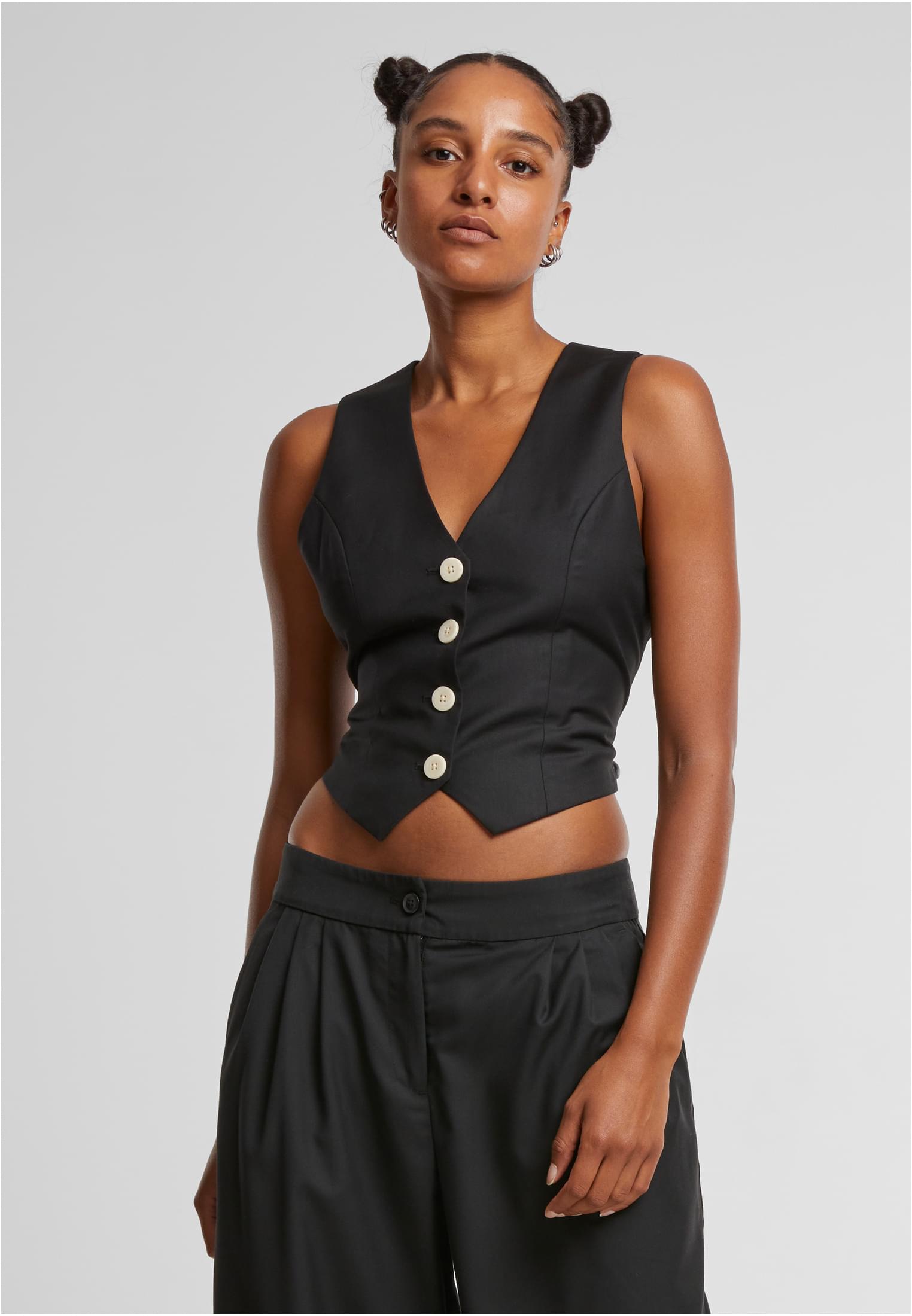 Urban Classics Ladies Classic Vest - Black