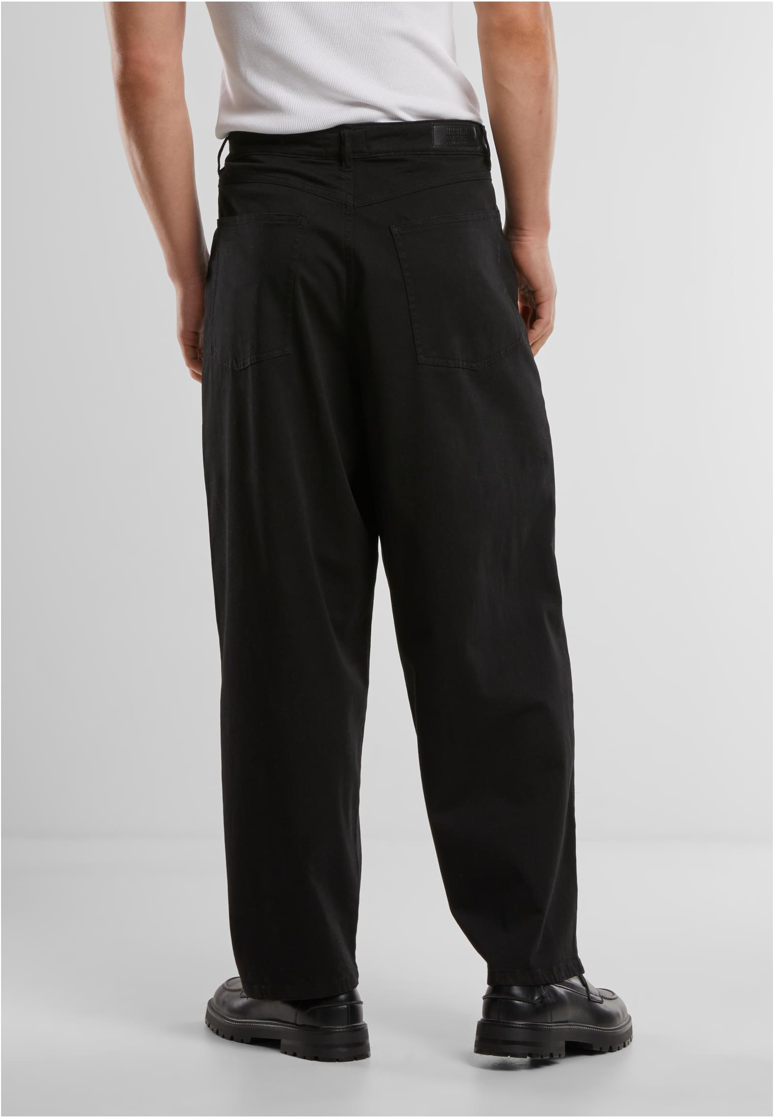 Urban Classics Tapered Twill Baggy Pants - Black