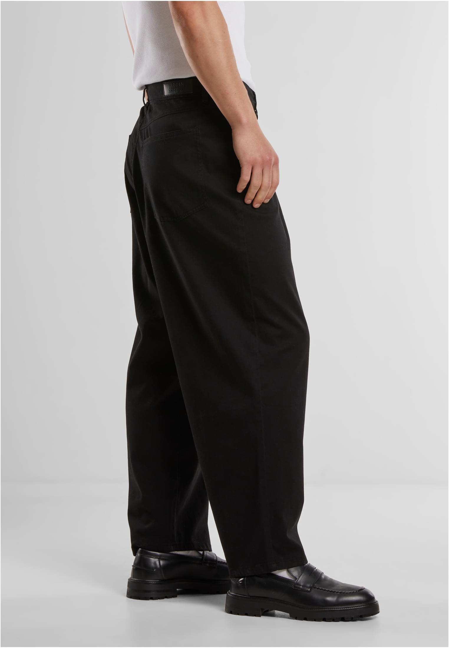 Urban Classics Tapered Twill Baggy Pants - Black