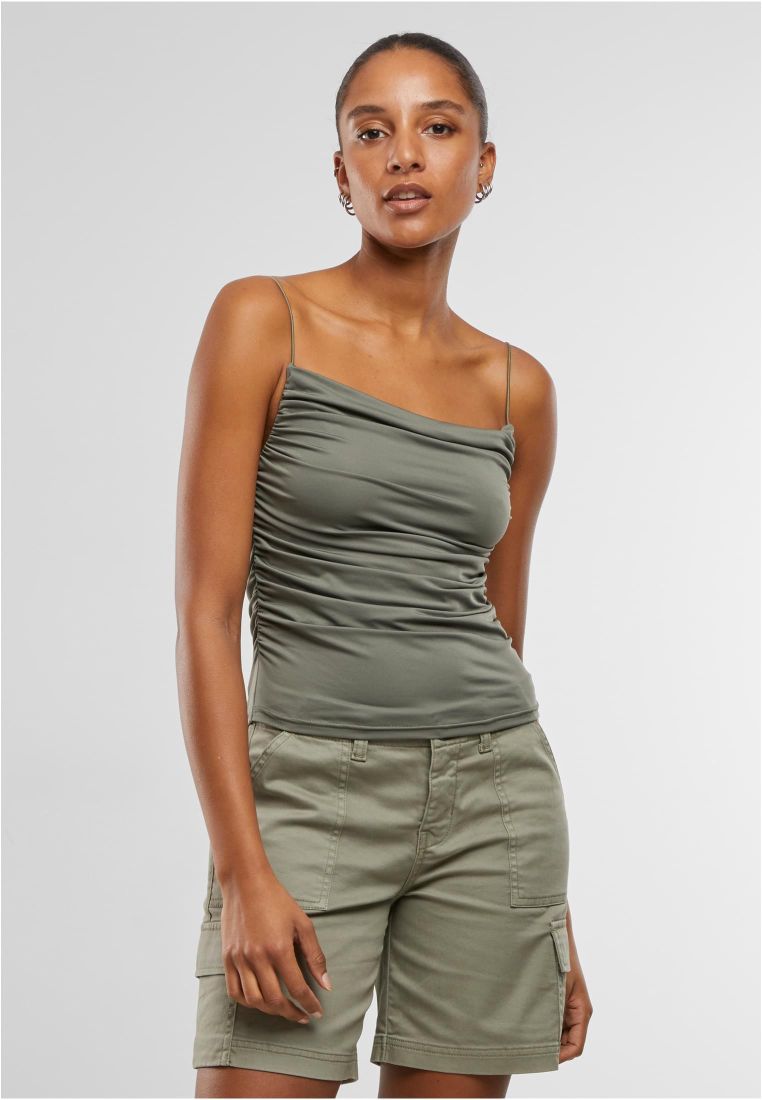 Urban Classics Ladies Waterfall Top - Olive