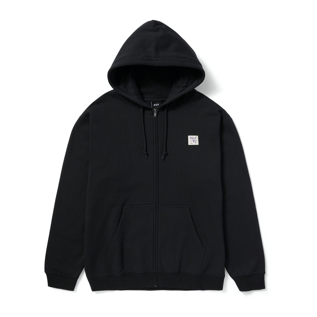 HUF Horus Zip Hoodie – black