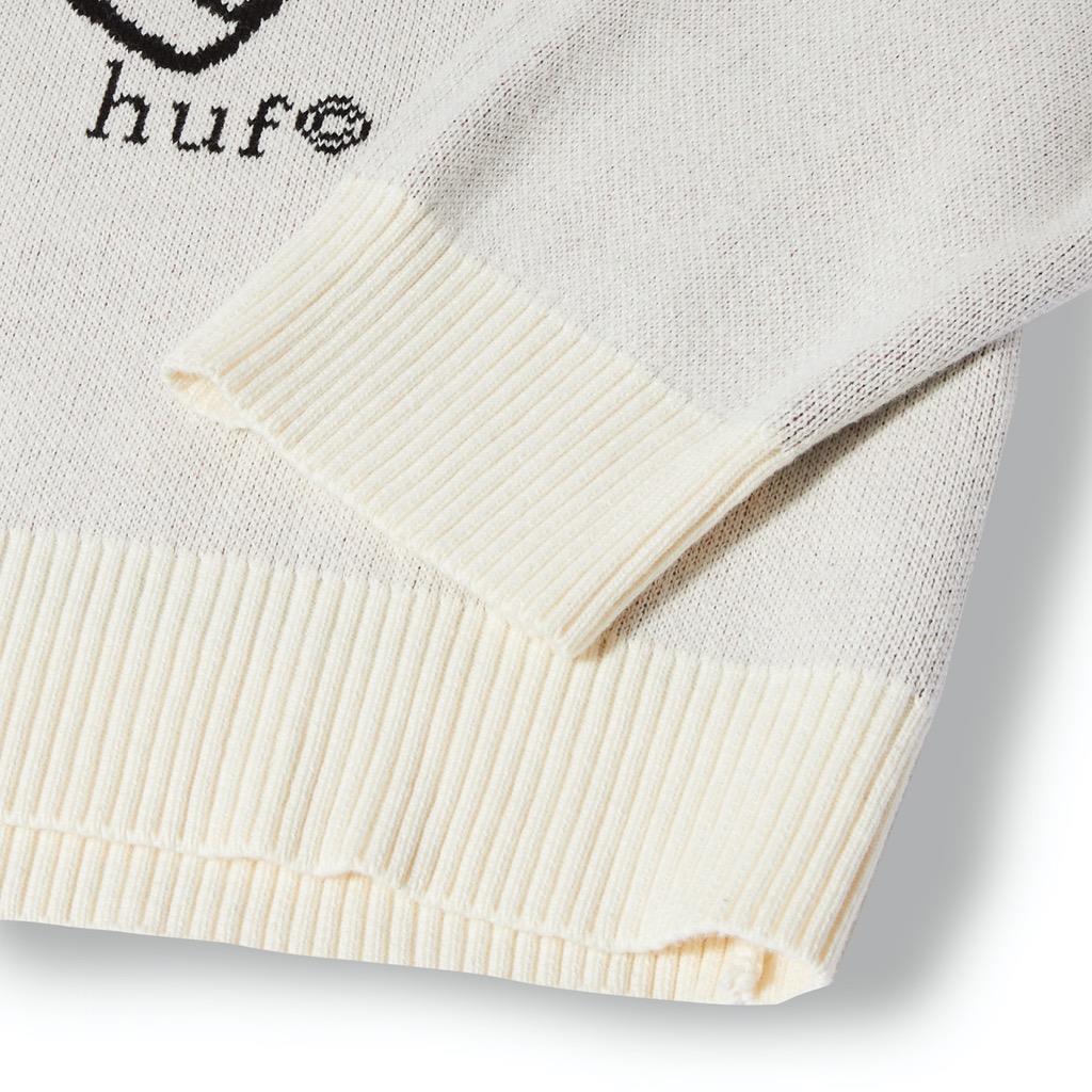 HUF Bad News Crewneck – Bone