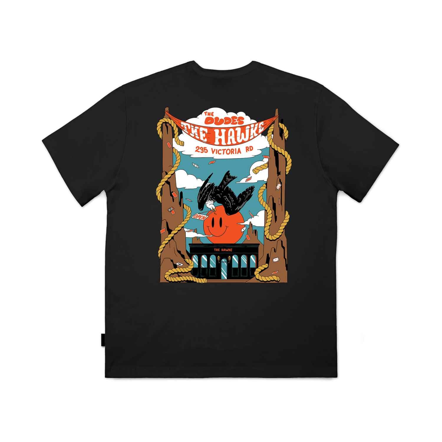 The Dudes Hawke Seasonal T-Shirt – Black